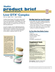 Liver DTX - Product Brief Page 1